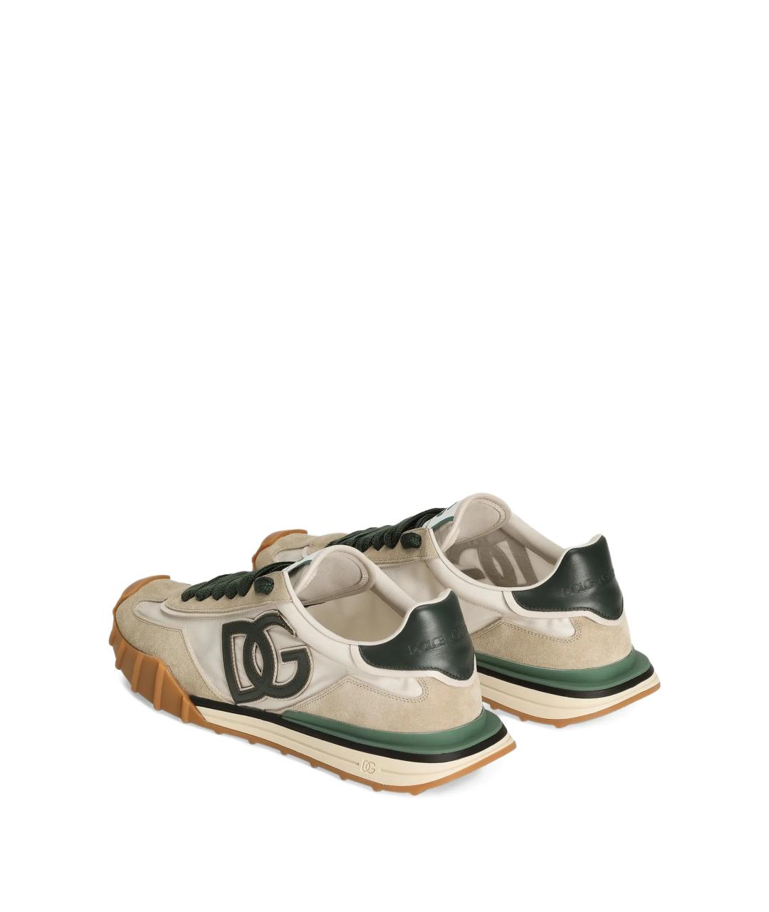 DOLCE&GABBANA Бежевые низкие кроссовки / кеды, фото 3