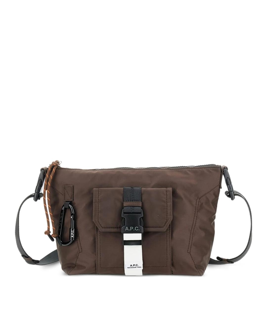 A.P.C. Коричневая сумка на плечо, фото 1