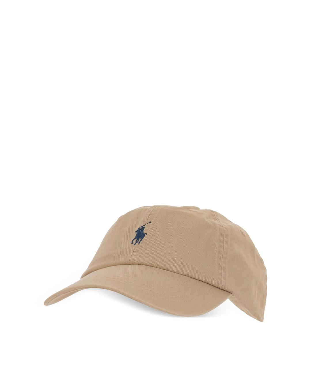 POLO RALPH LAUREN Бежевая хлопковая кепка, фото 3
