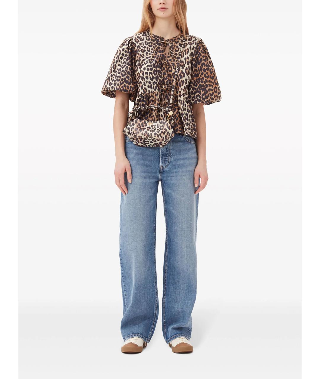 GANNI Мульти хлопковая блузы, фото 2