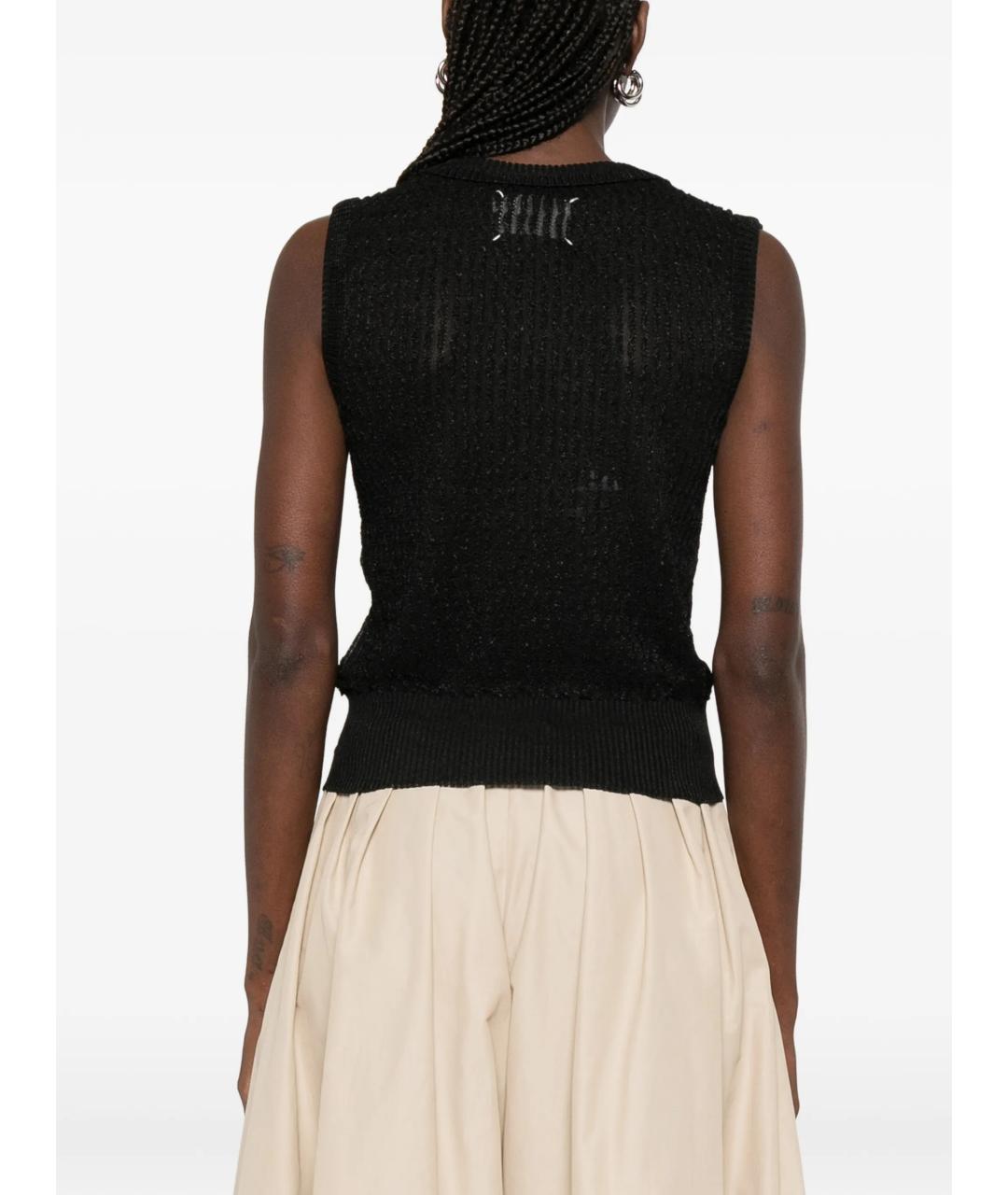 MAISON MARGIELA Черная жилетка, фото 4