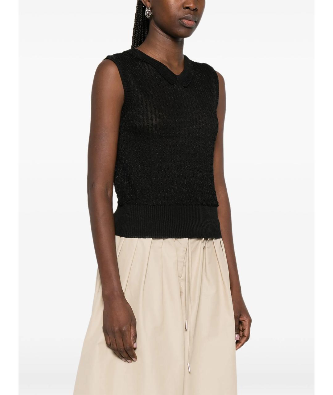 MAISON MARGIELA Черная жилетка, фото 3