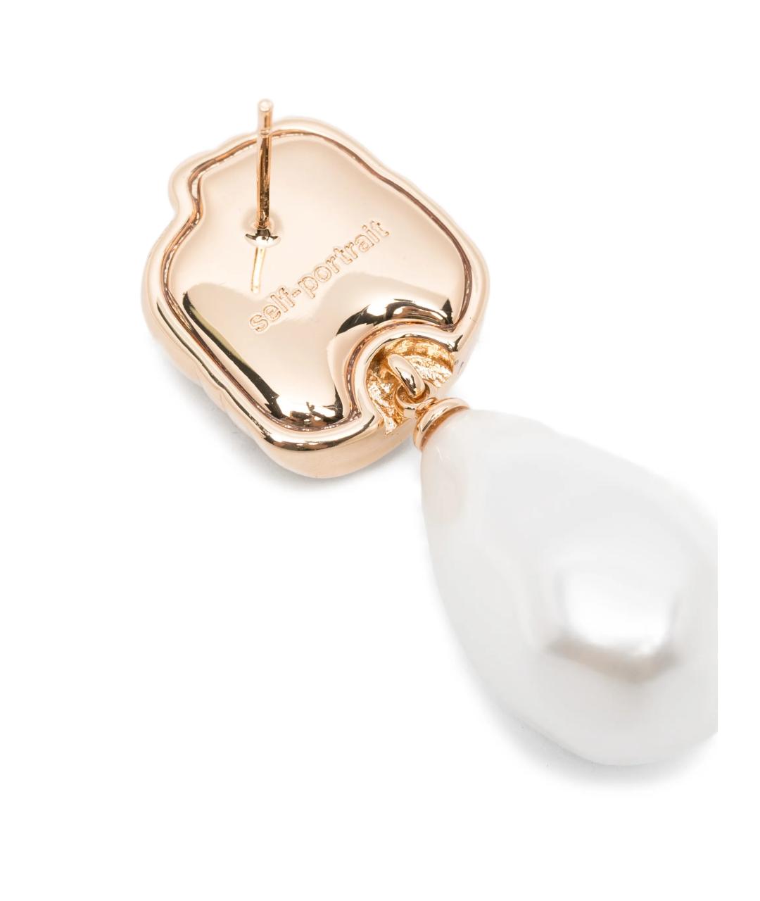 SELF-PORTRAIT Золотые латунные серьги, фото 3