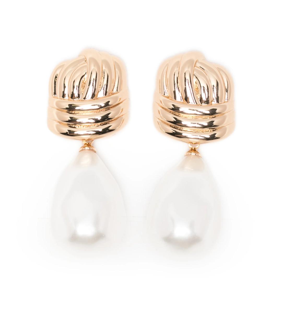 SELF-PORTRAIT Золотые латунные серьги, фото 1