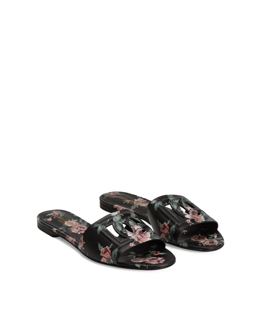 DOLCE&GABBANA Мульти шлепанцы, фото 2