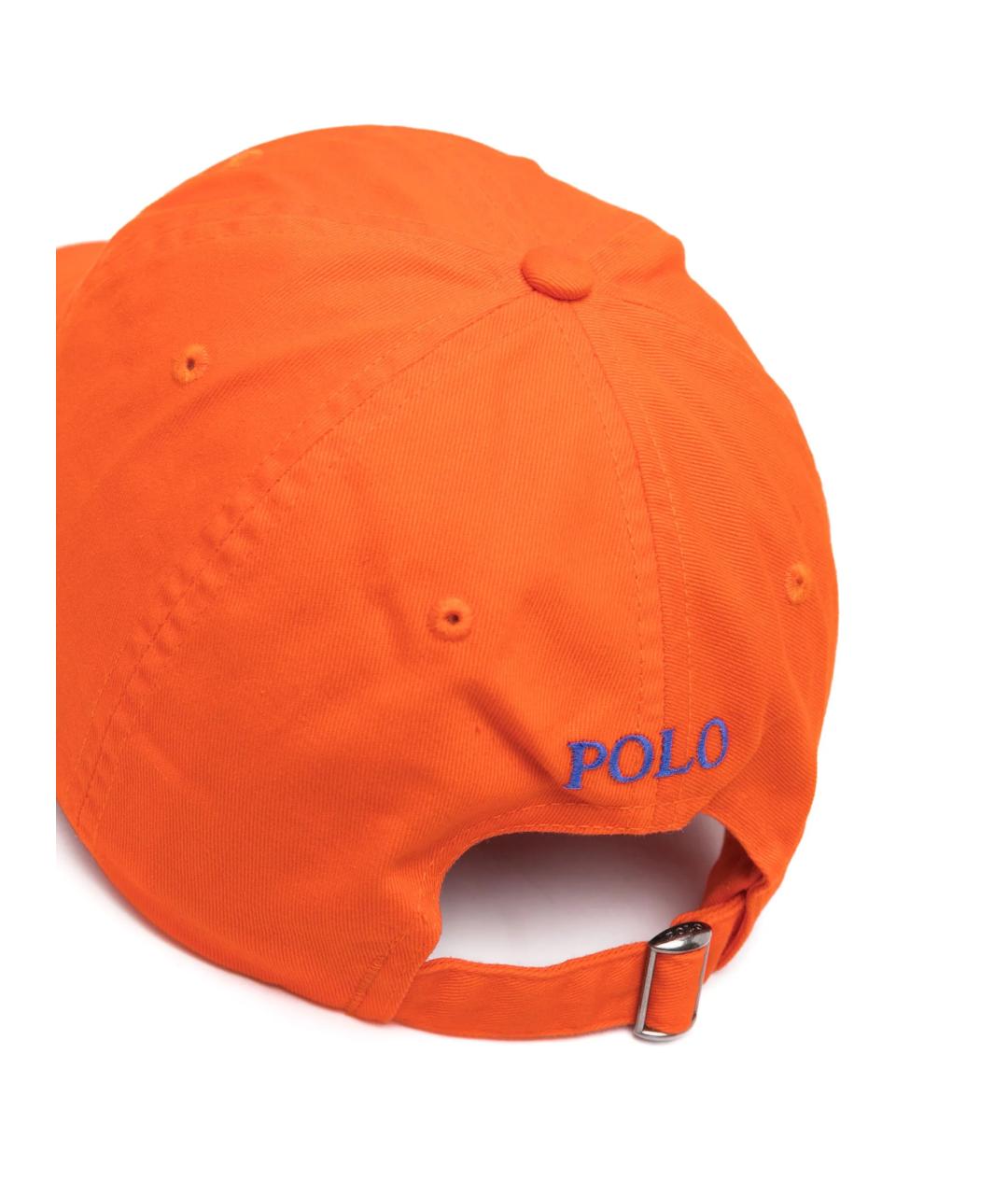 POLO RALPH LAUREN Оранжевая хлопковая кепка, фото 2