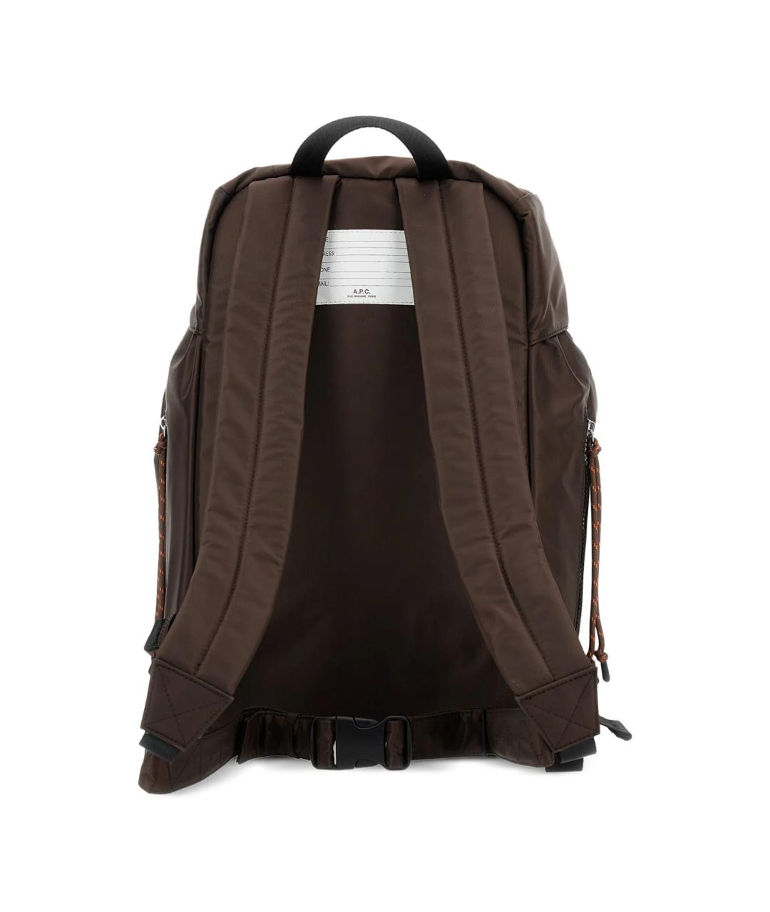 A.P.C. Коричневый тканевый рюкзак, фото 2
