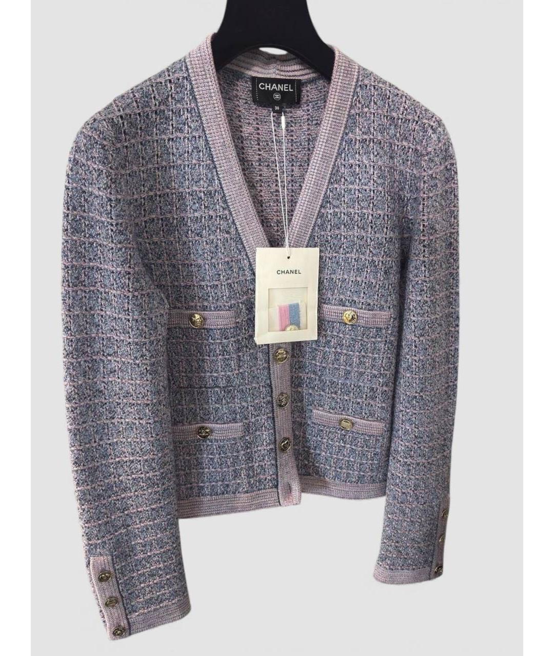 CHANEL Фиолетовый кардиган, фото 4