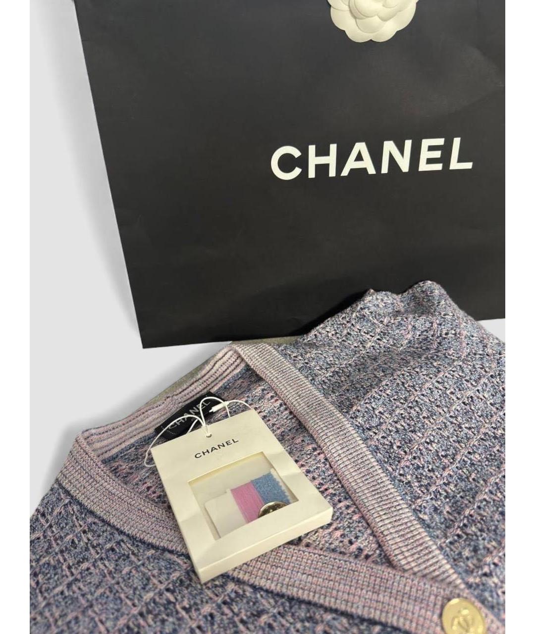 CHANEL Фиолетовый кардиган, фото 3