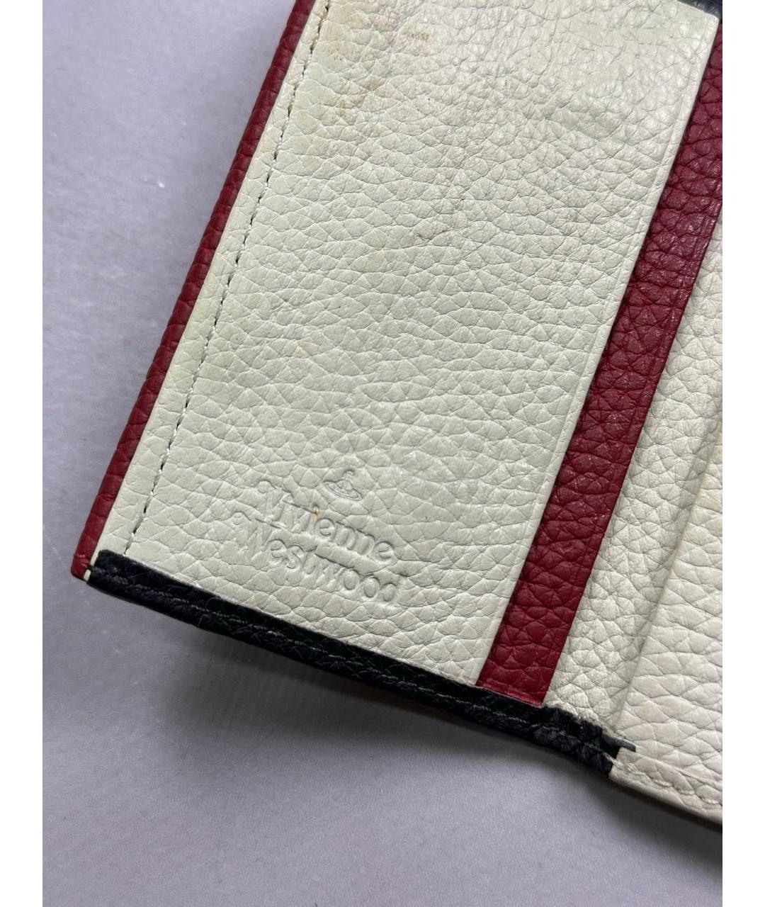 VIVIENNE WESTWOOD Бежевый кожаный кошелек, фото 7