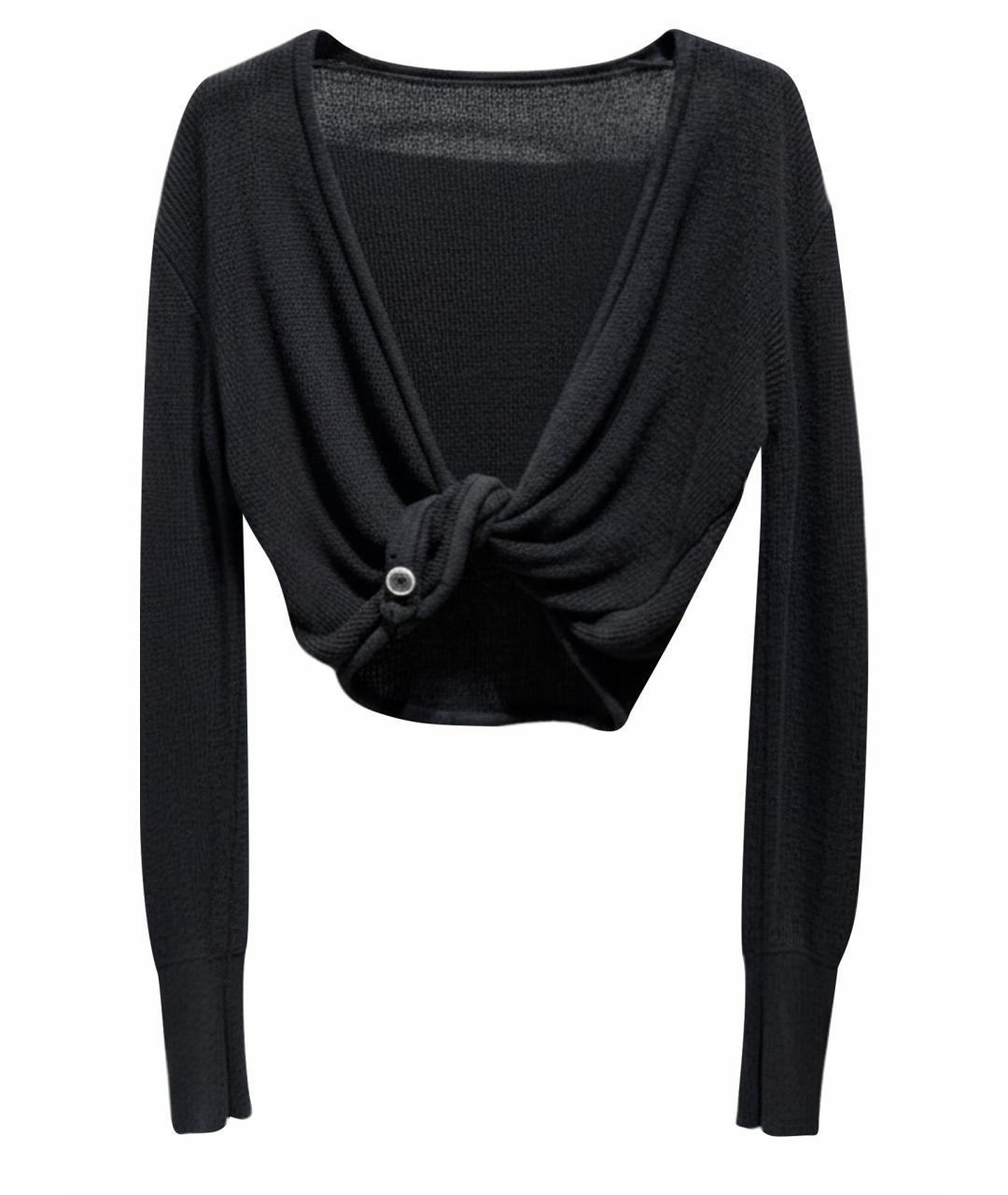 JACQUEMUS Черный льняной кардиган, фото 1