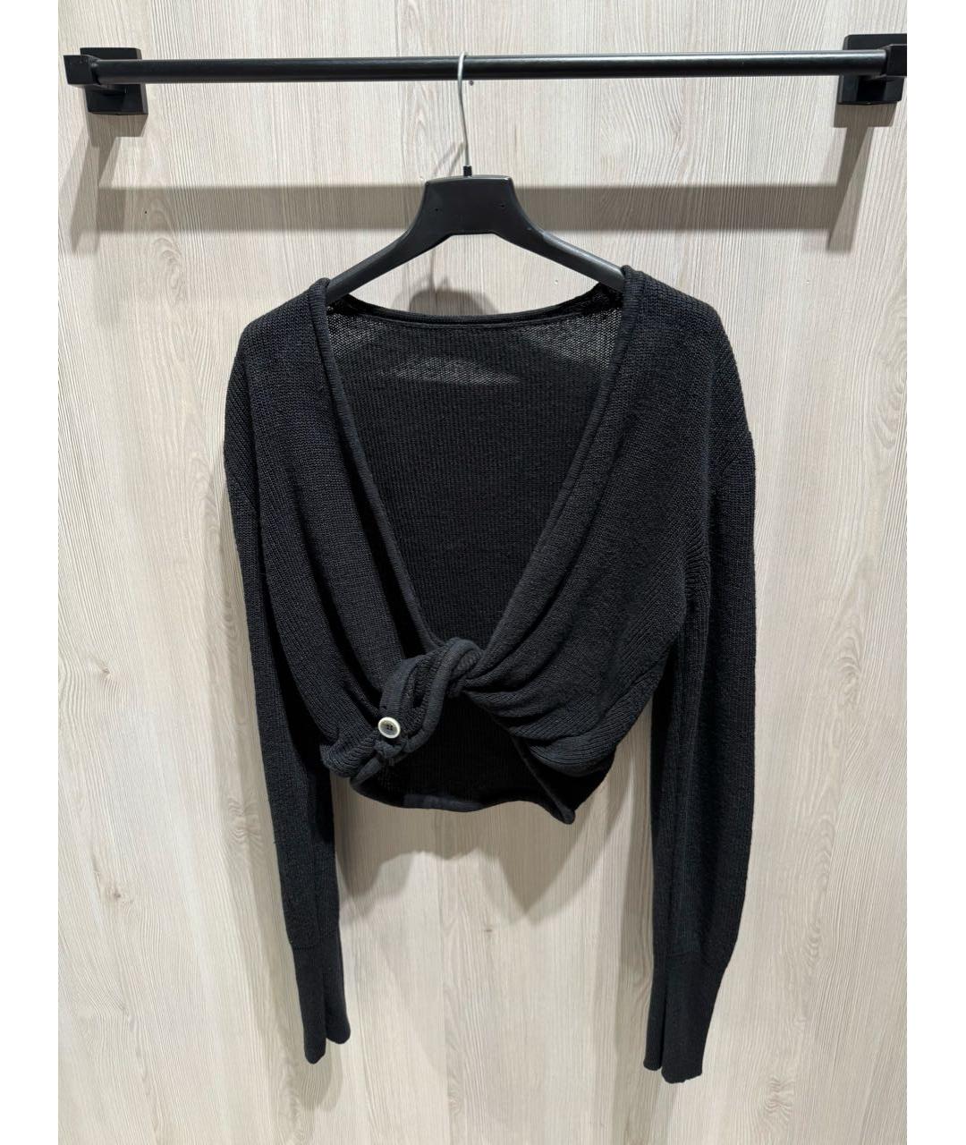 JACQUEMUS Черный льняной кардиган, фото 6