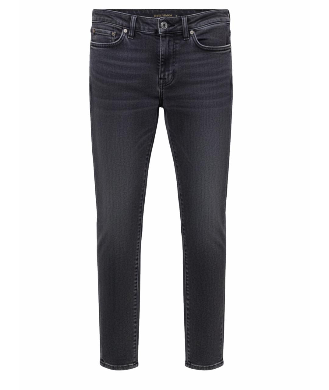 DOLCE&GABBANA Серые хлопковые джинсы слим, фото 1