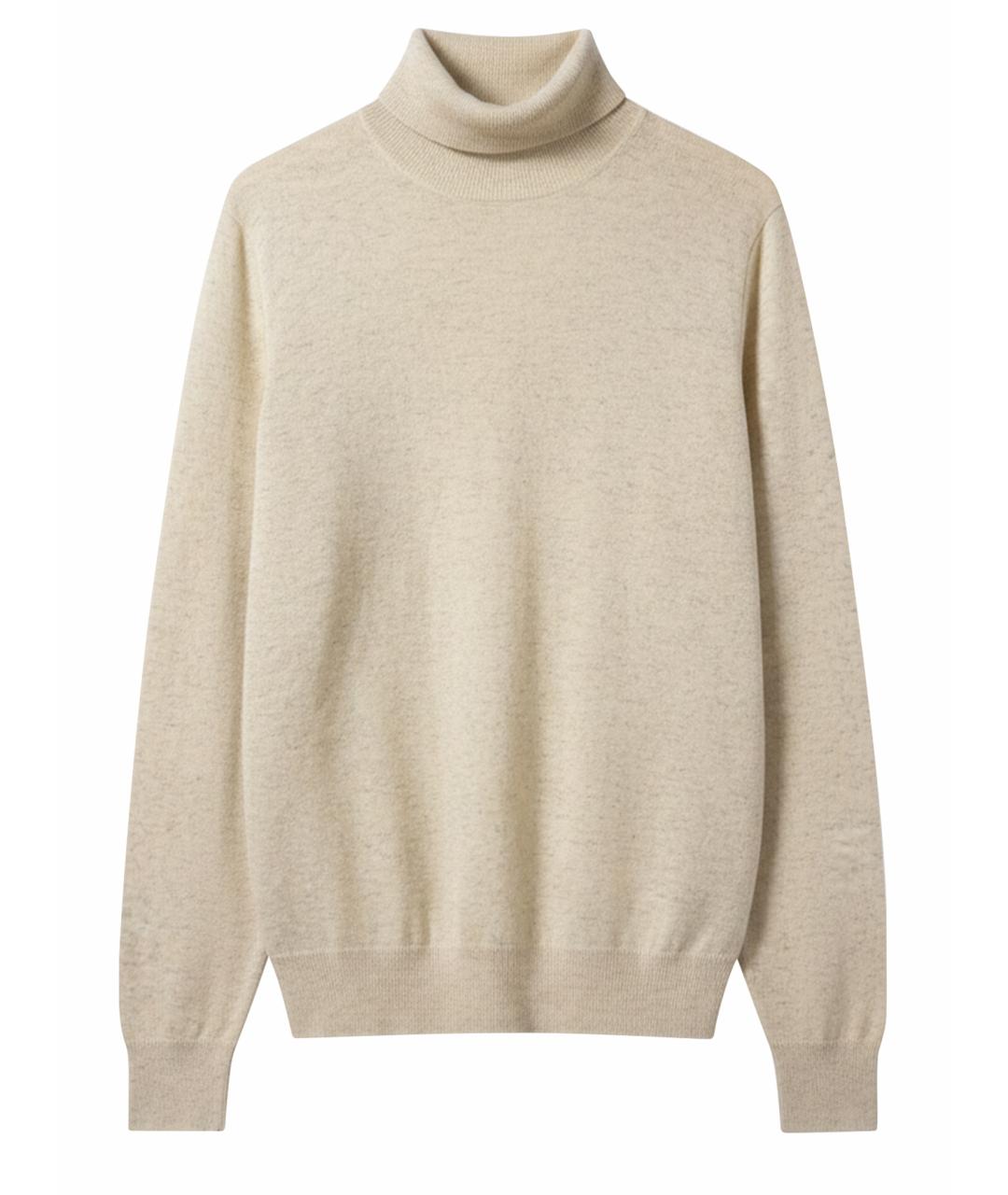 BRUNELLO CUCINELLI Бежевая кашемировая водолазка, фото 1
