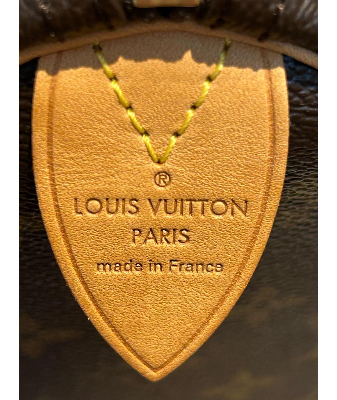 LOUIS VUITTON Коричневая сумка с короткими ручками, фото 5