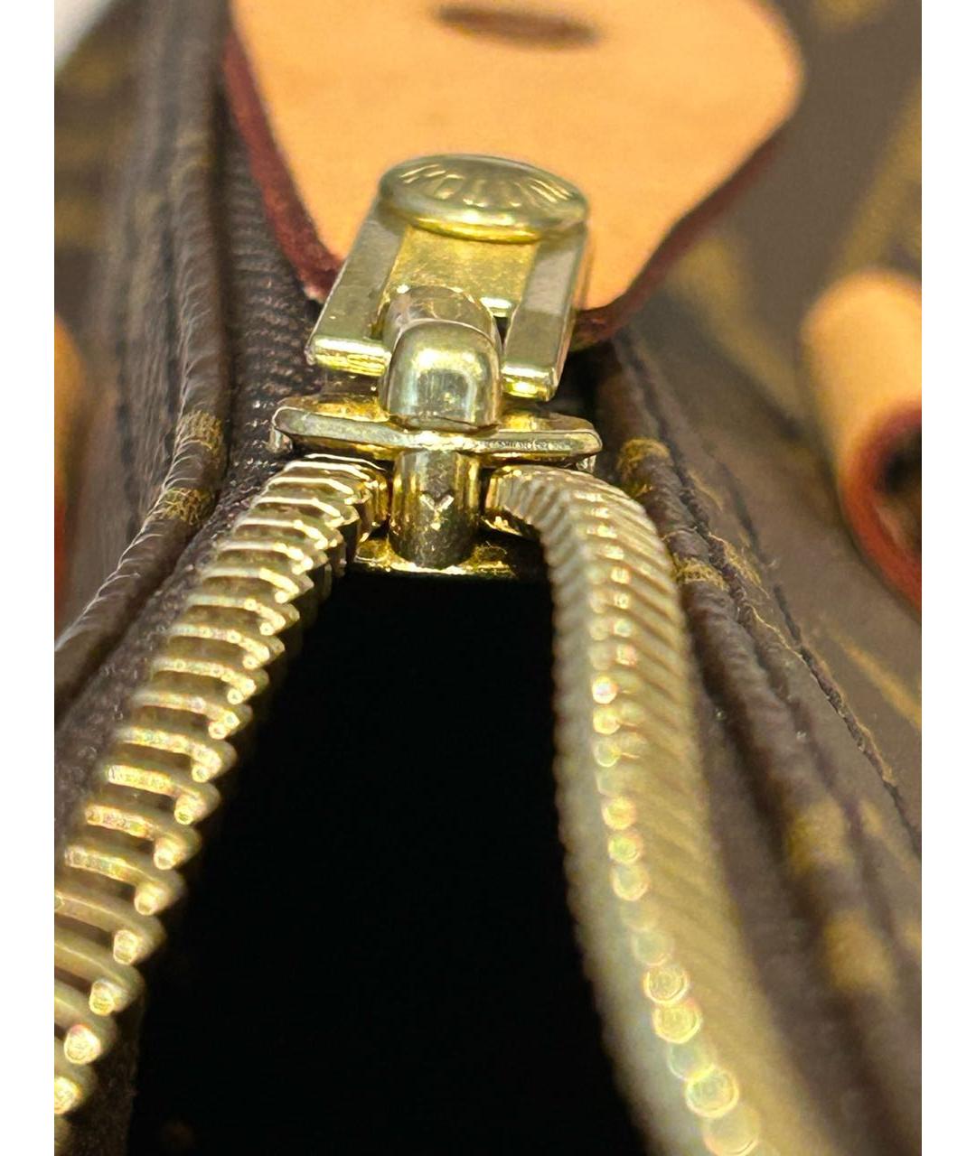 LOUIS VUITTON Коричневая сумка с короткими ручками, фото 6