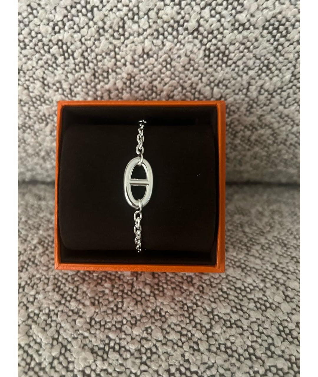 HERMES Серебрянный серебряный браслет, фото 2