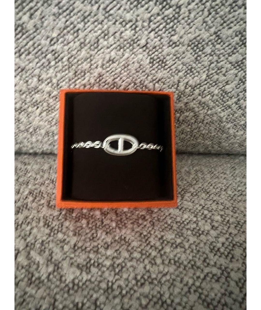 HERMES Серебрянный серебряный браслет, фото 3