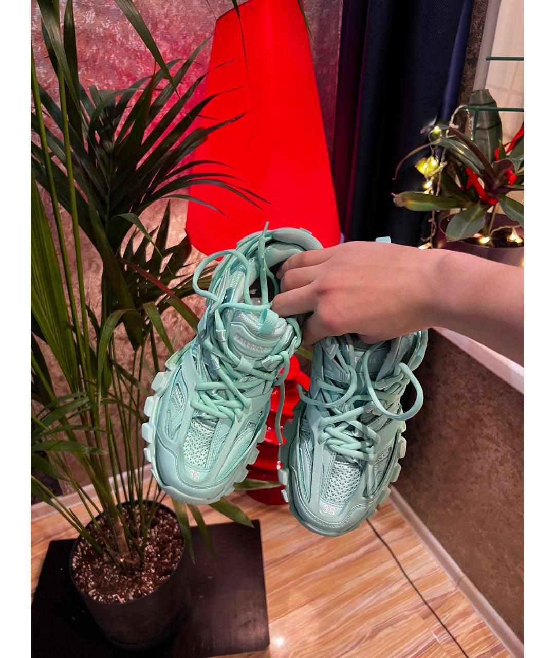 BALENCIAGA Салатовые резиновые кроссовки, фото 3