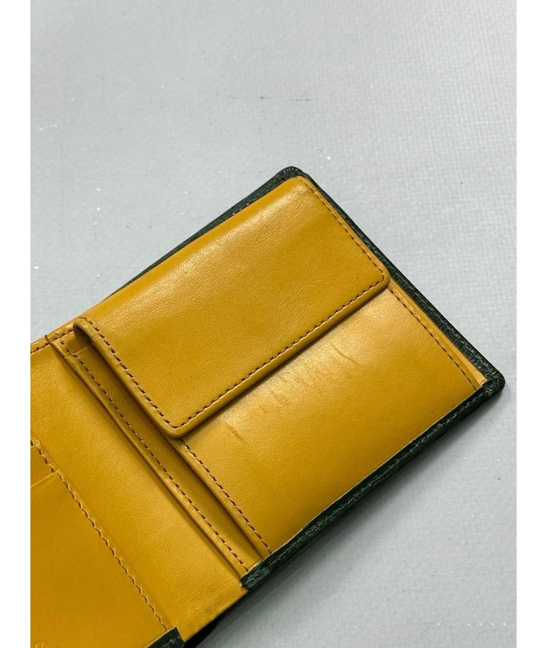VIVIENNE WESTWOOD Зеленый кожаный кошелек, фото 8