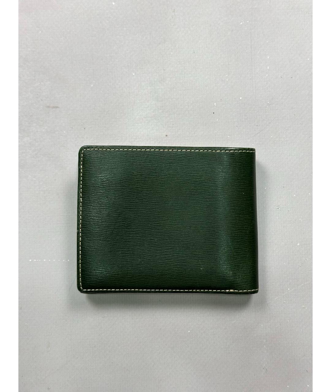 VIVIENNE WESTWOOD Зеленый кожаный кошелек, фото 2