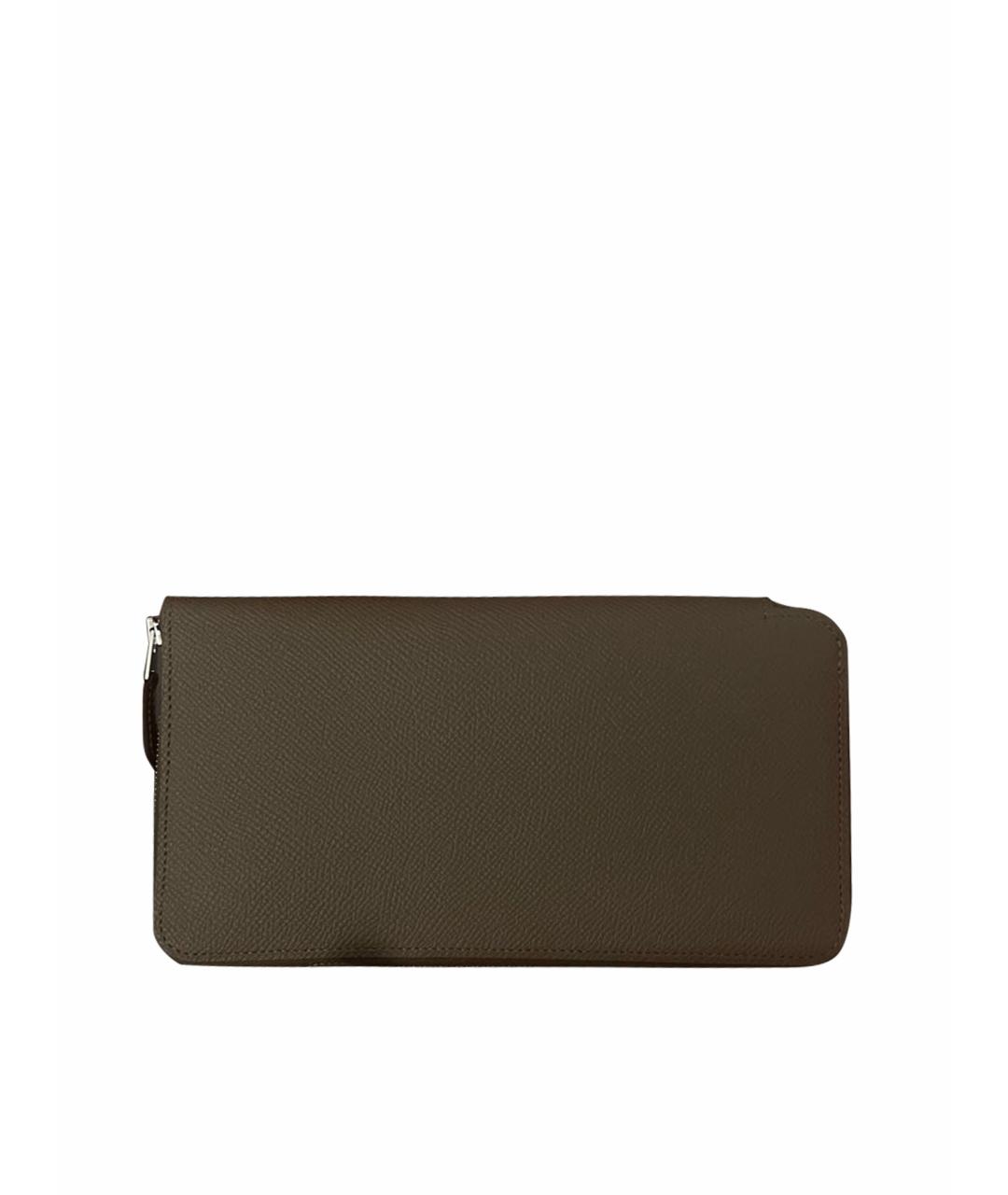 HERMES Коричневый кожаный кошелек, фото 1