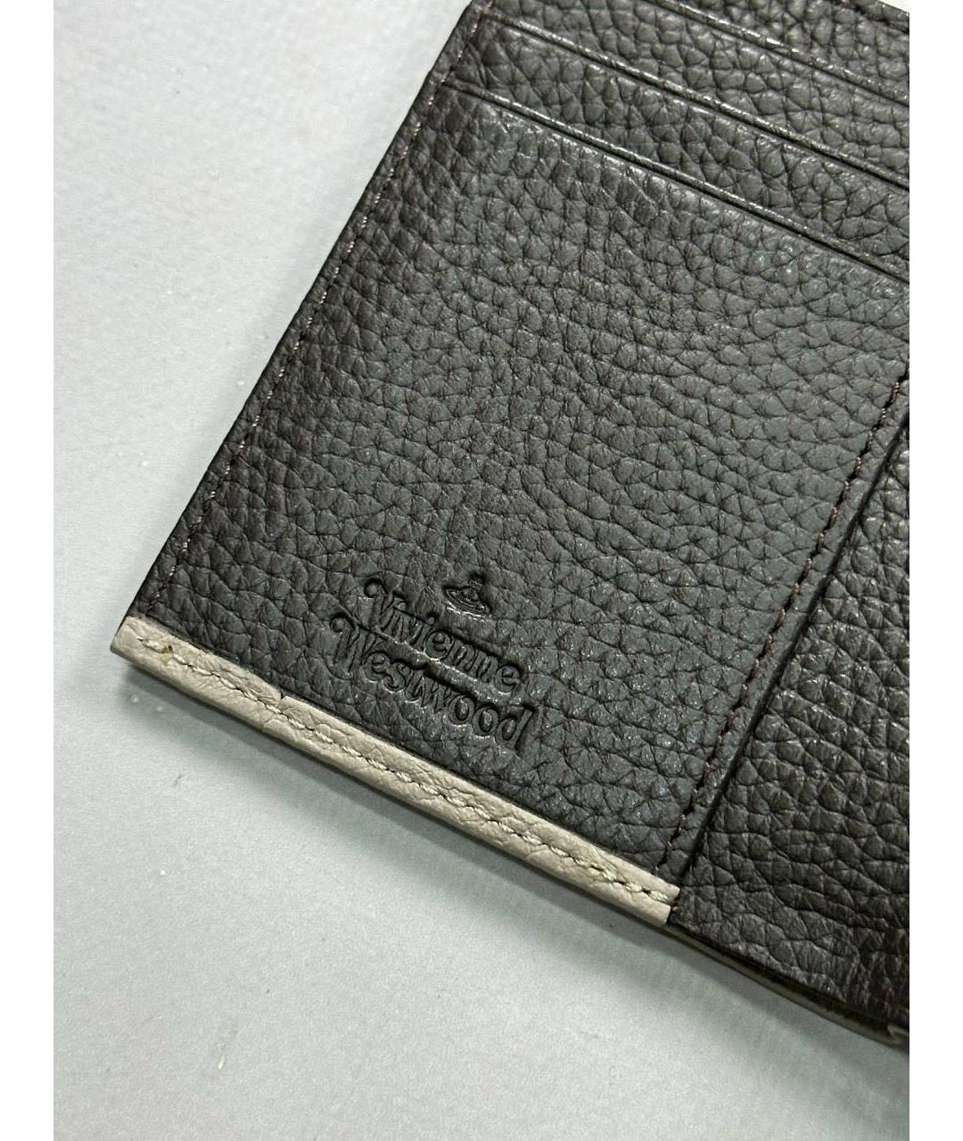 VIVIENNE WESTWOOD Черный кожаный кошелек, фото 6