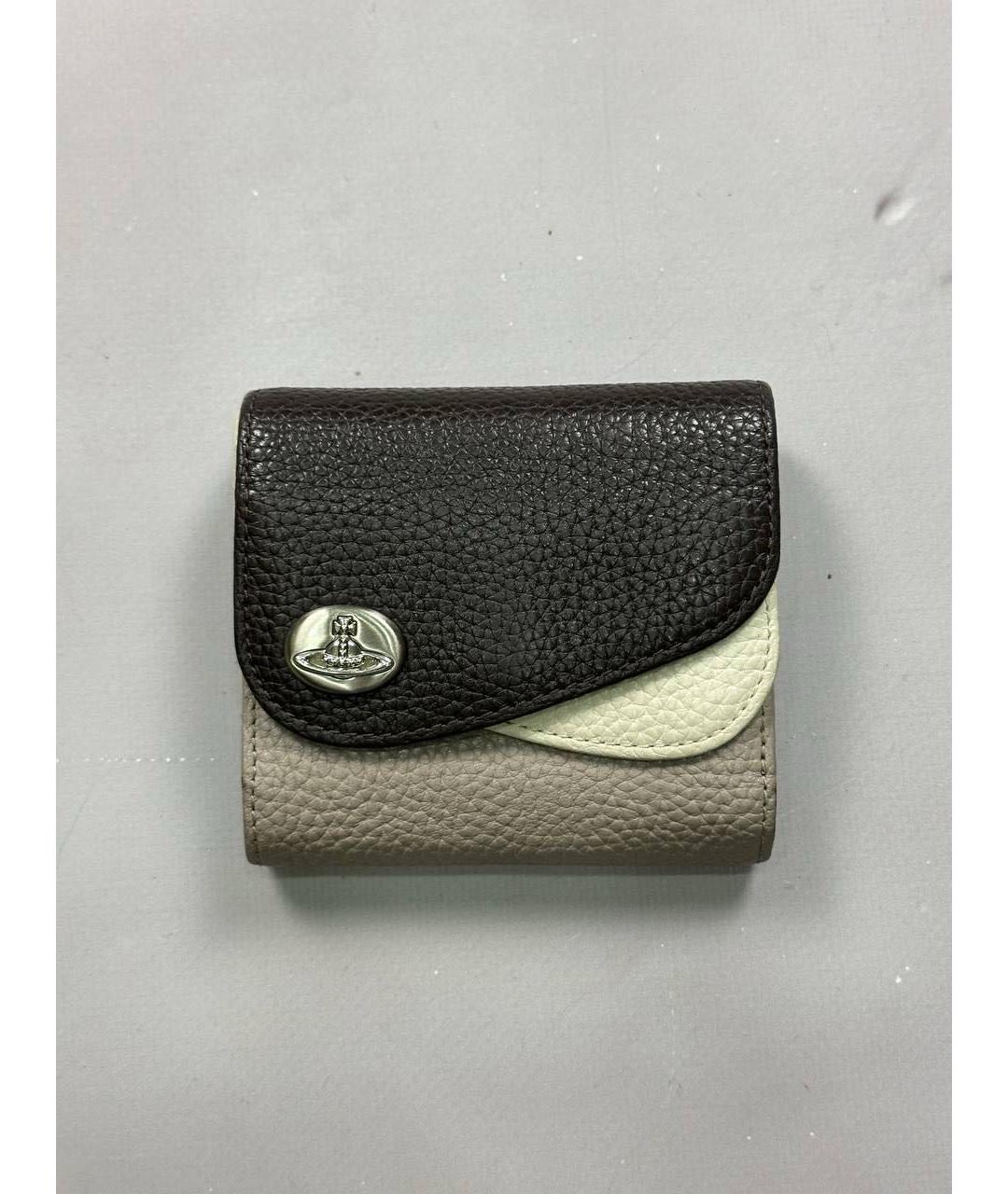 VIVIENNE WESTWOOD Черный кожаный кошелек, фото 9