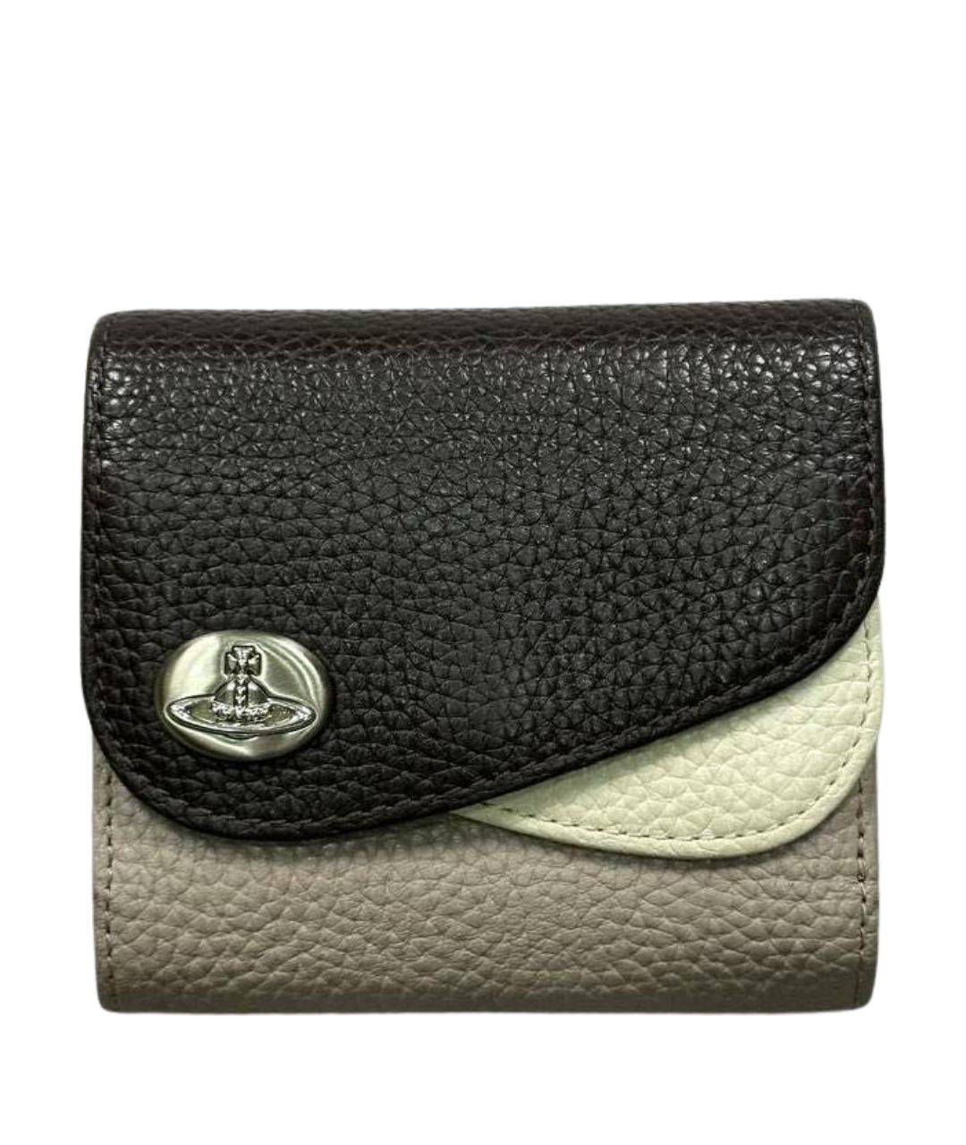 VIVIENNE WESTWOOD Черный кожаный кошелек, фото 1