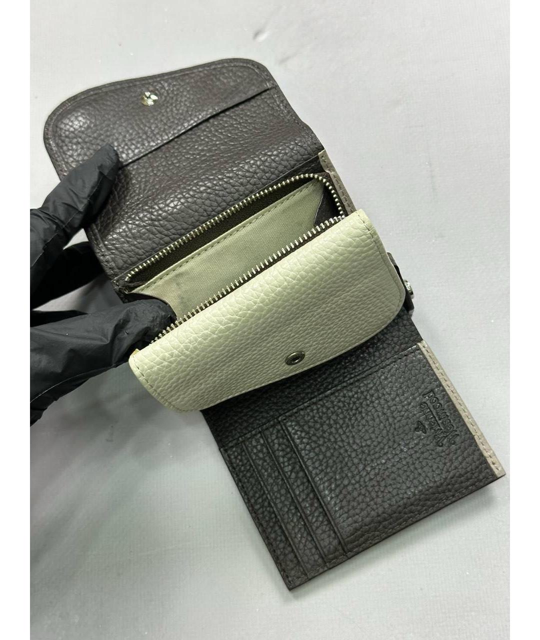 VIVIENNE WESTWOOD Черный кожаный кошелек, фото 8