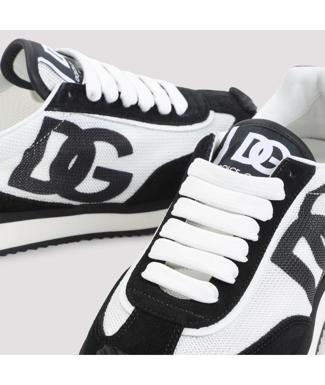 DOLCE&GABBANA Черные синтетические кроссовки, фото 4