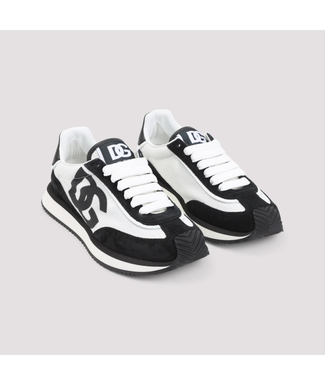 DOLCE&GABBANA Черные синтетические кроссовки, фото 3