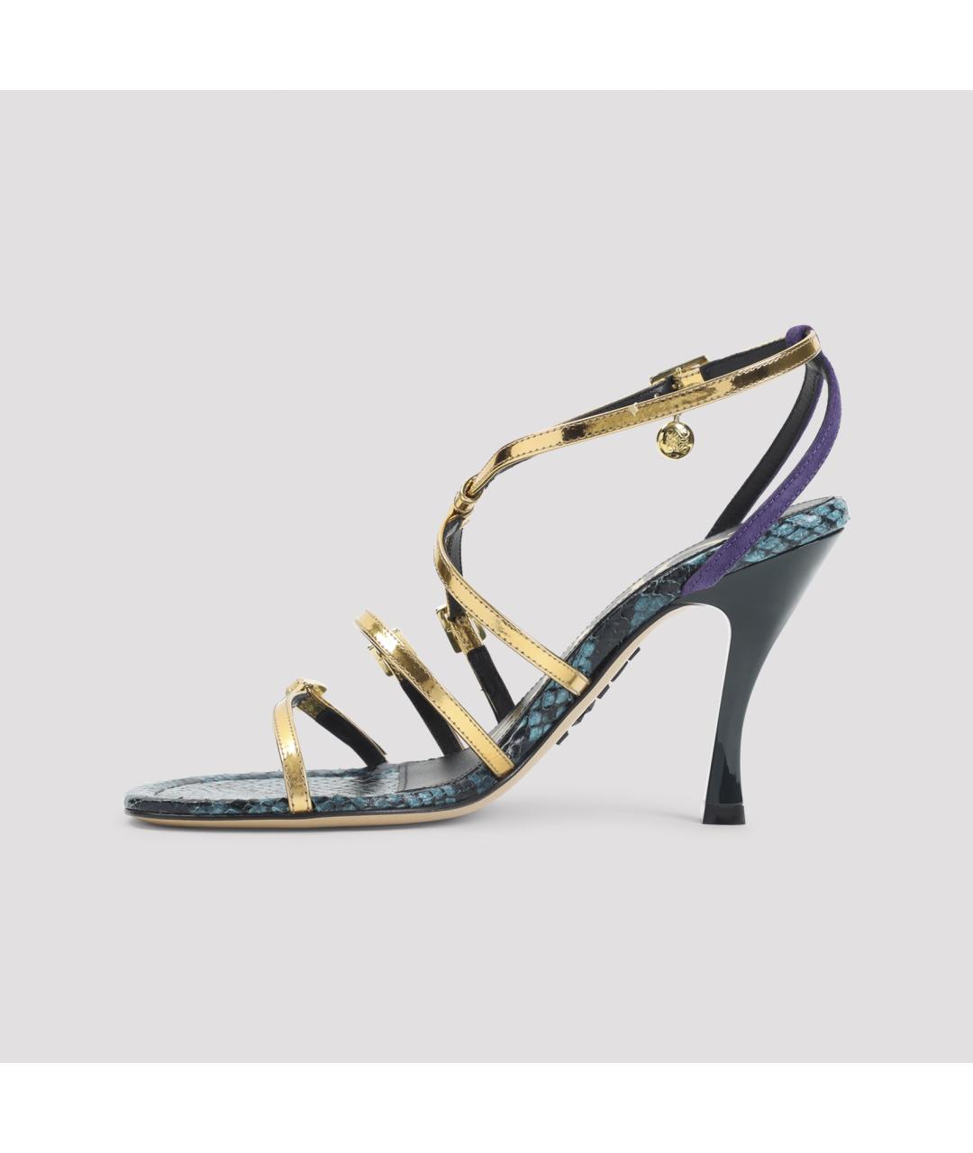 LOEWE Мульти кожаные босоножки, фото 4