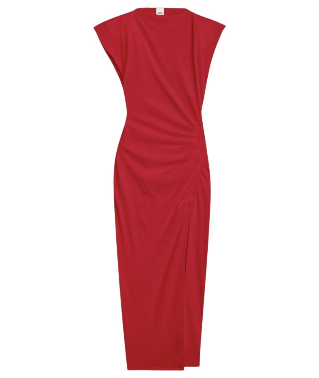 ISABEL MARANT Красное хлопковое вечернее платье, фото 1