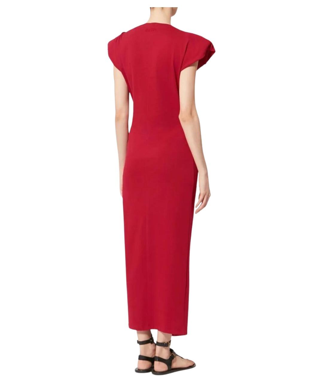 ISABEL MARANT Красное хлопковое вечернее платье, фото 3