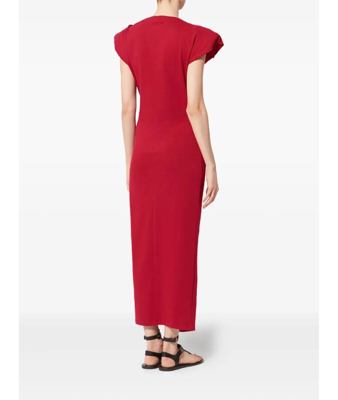 ISABEL MARANT Красное хлопковое вечернее платье, фото 3