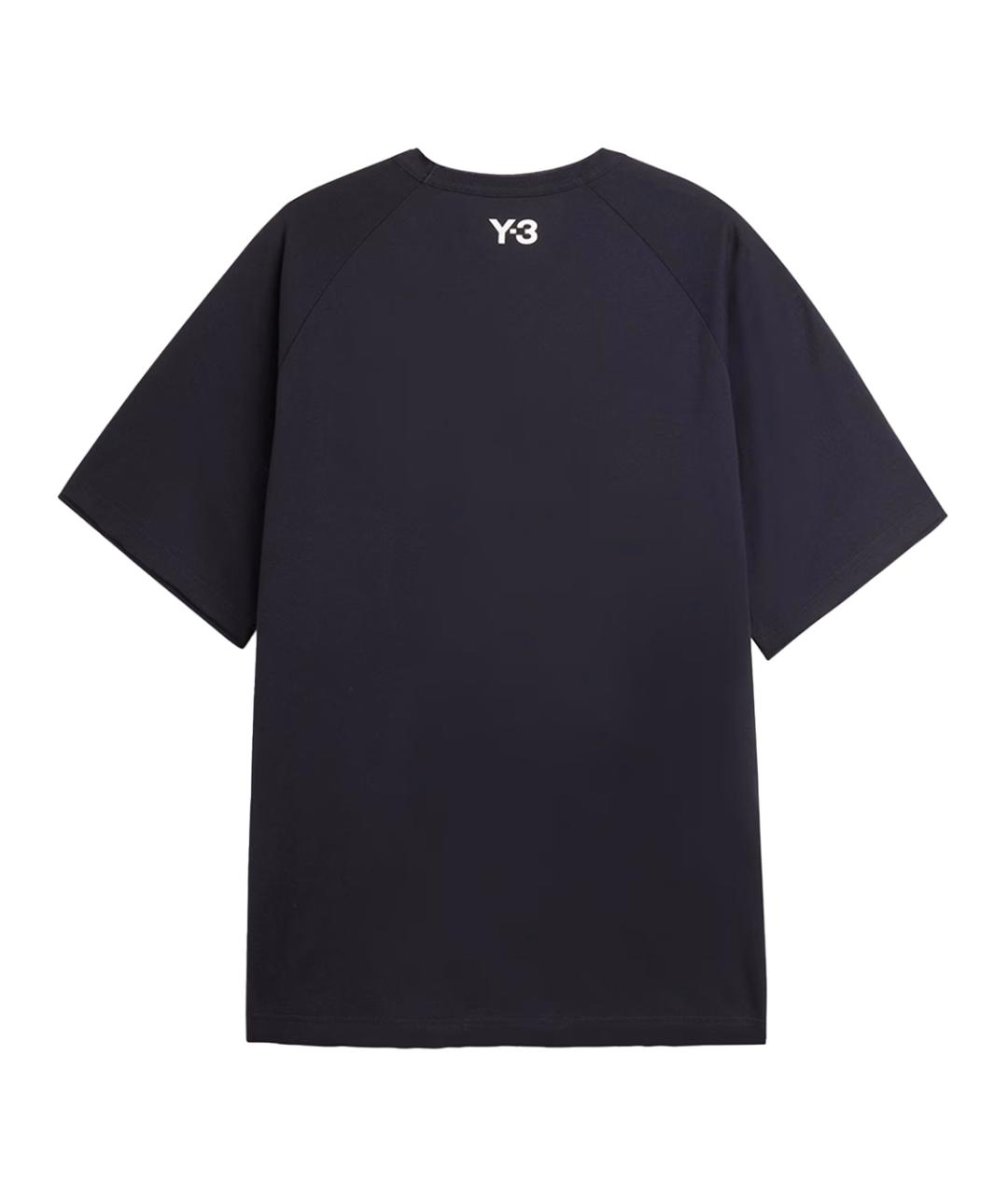 Y-3 Темно-синяя футболка, фото 2