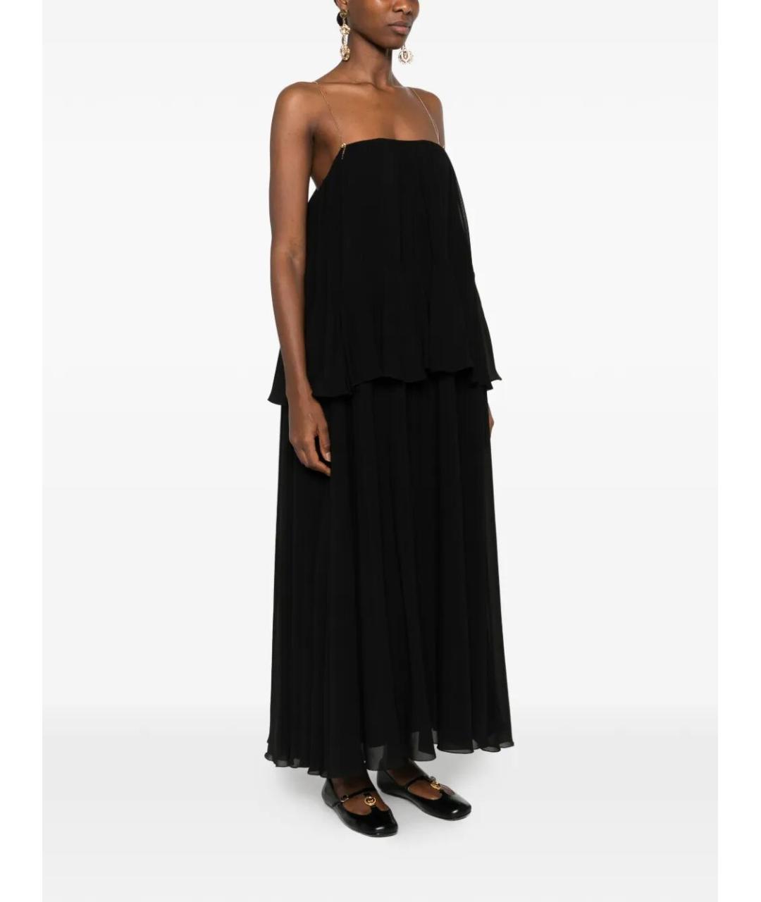 CHLOE Черное шелковое платье, фото 2