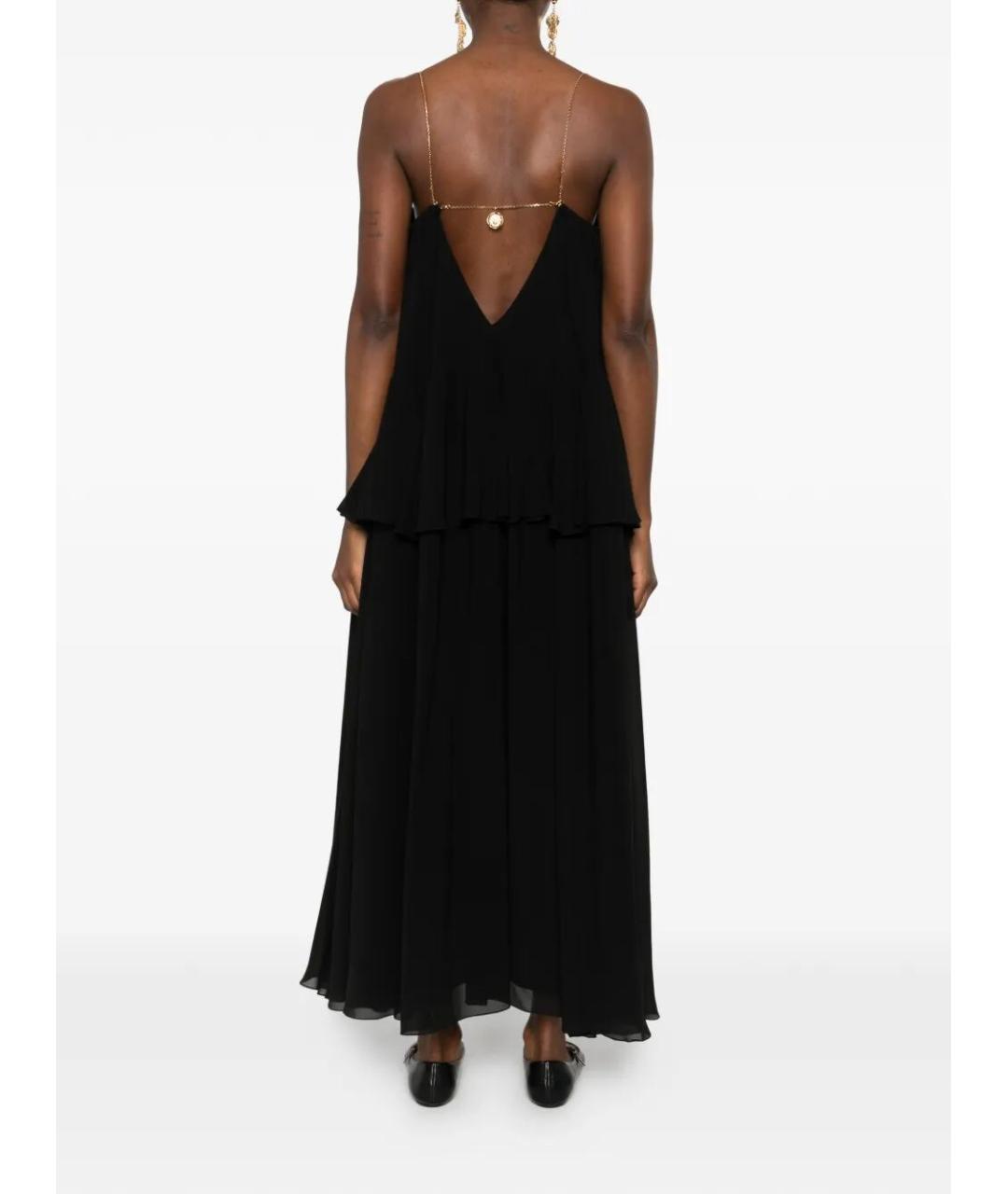 CHLOE Черное шелковое платье, фото 5