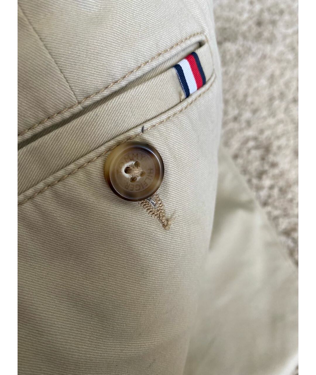 HILFIGER COLLECTION Бежевые хлопковые брюки и шорты, фото 4