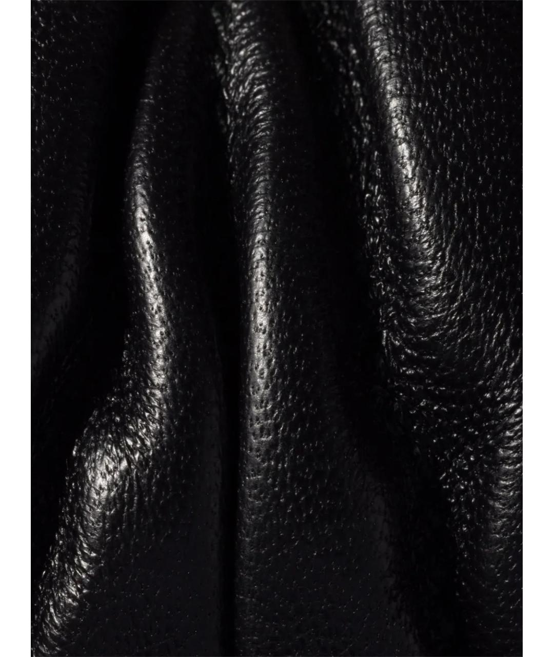 MIU MIU Черная кожаная сумка с короткими ручками, фото 5