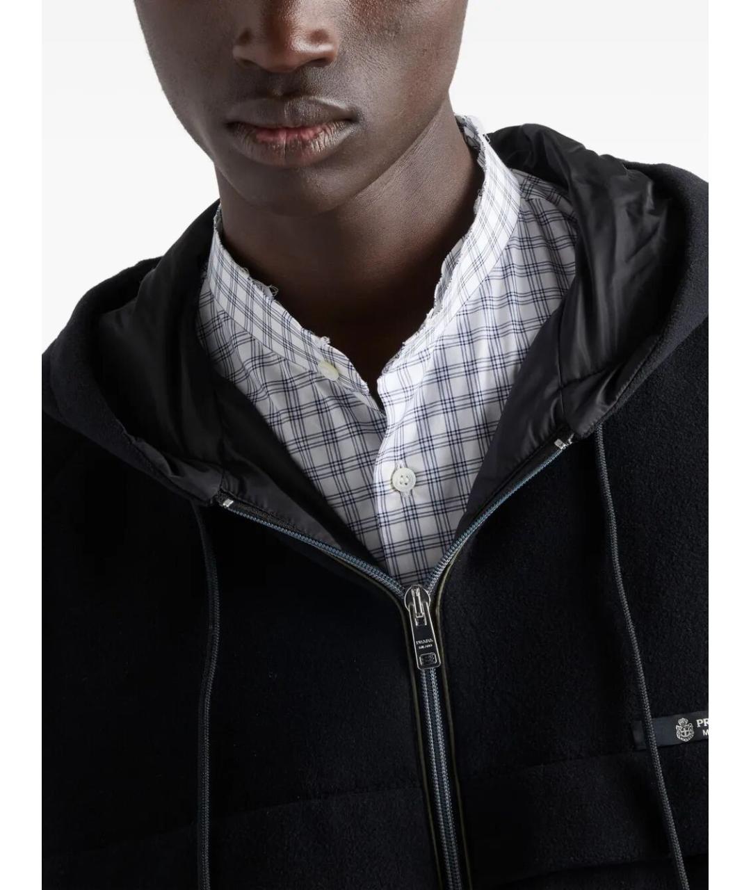 PRADA Черная полиамидовая куртка, фото 5