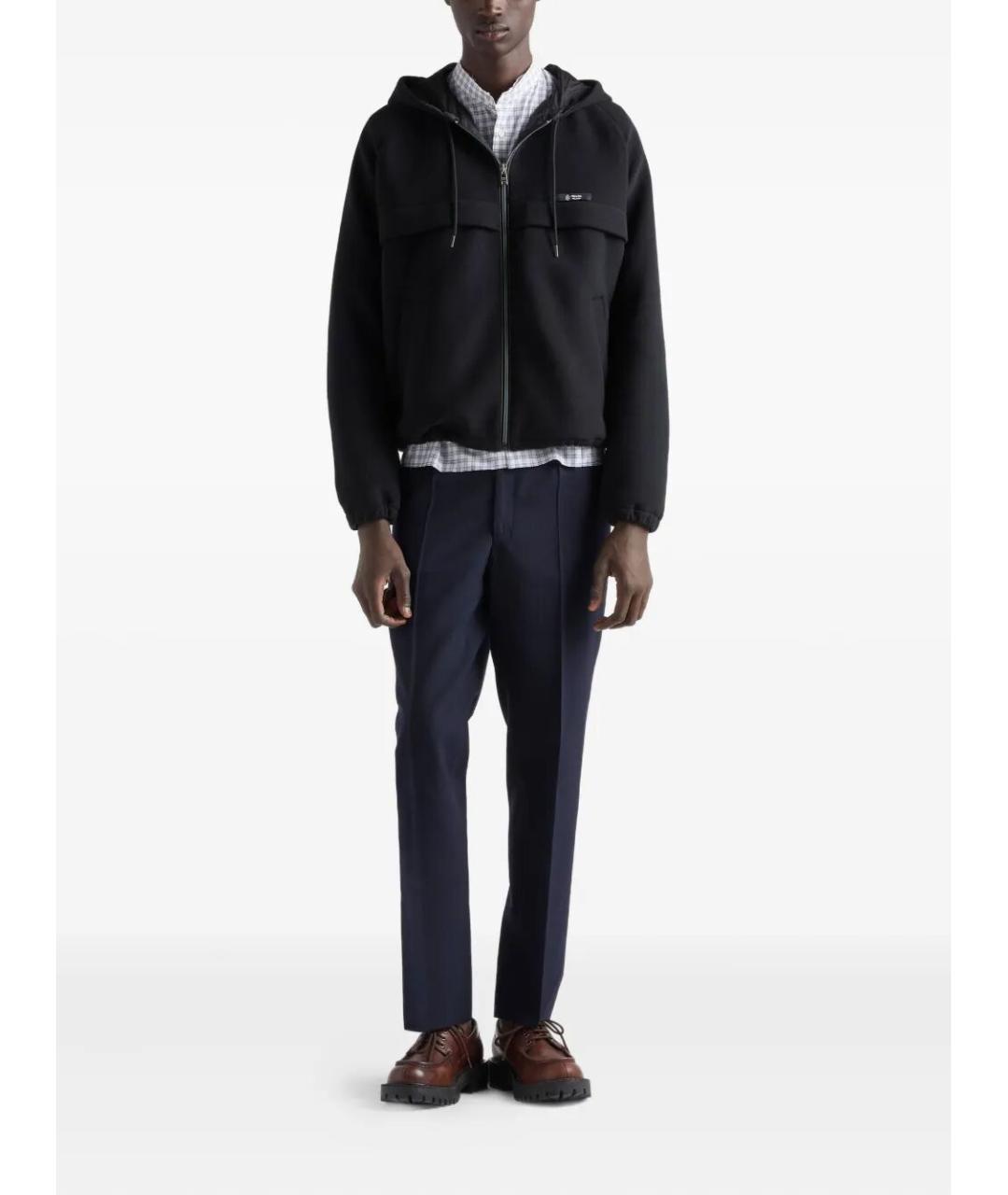 PRADA Черная полиамидовая куртка, фото 2