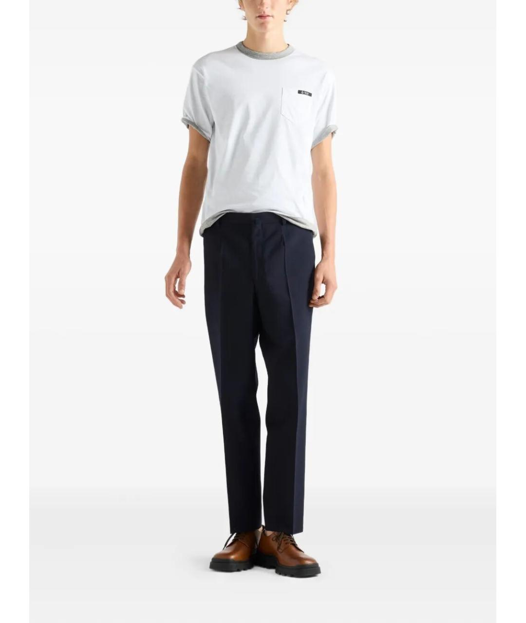 PRADA Белая хлопковая футболка, фото 3