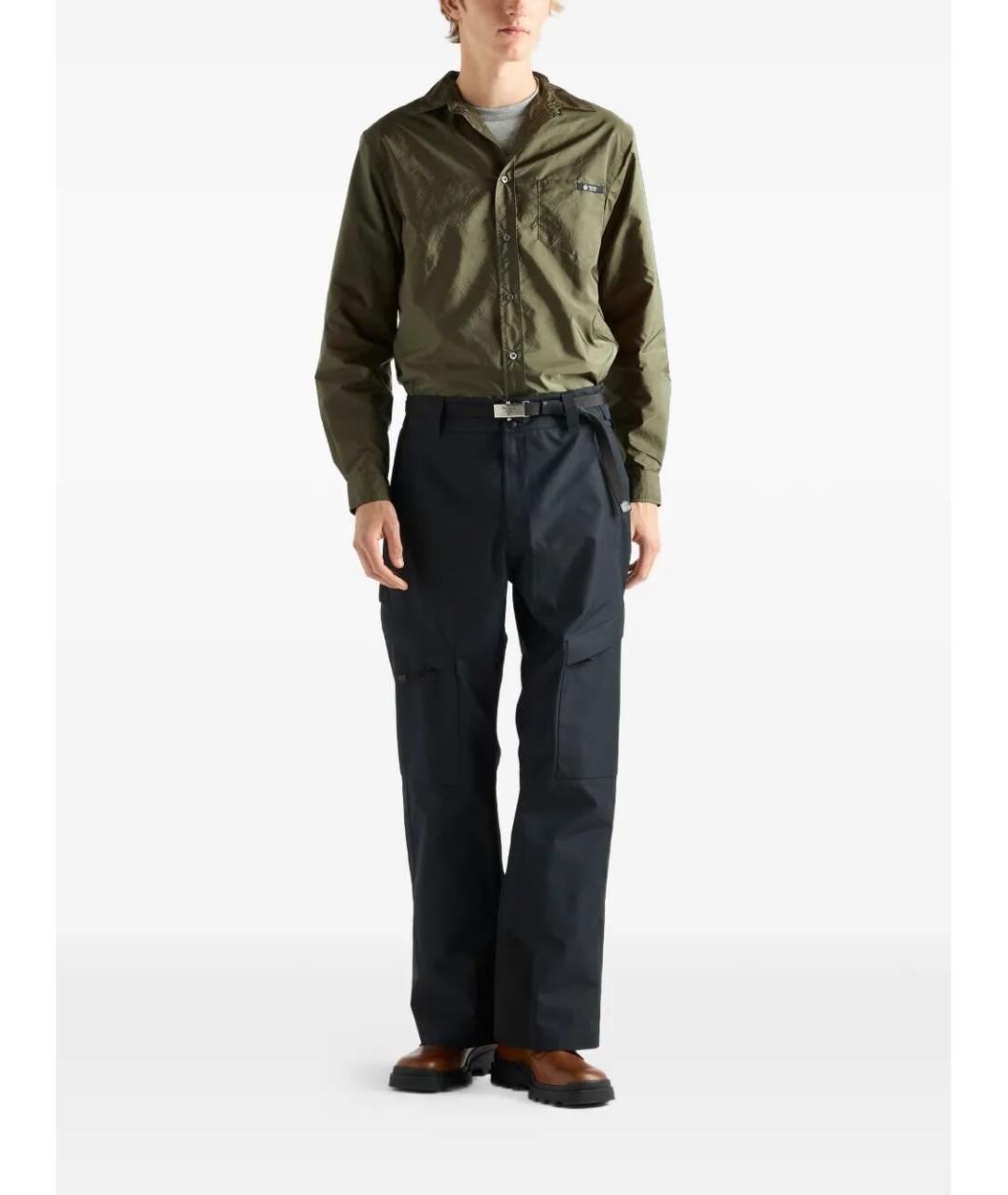 PRADA Хаки кэжуал рубашка, фото 4