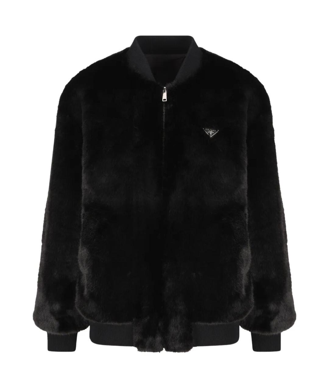 PRADA Черная полиамидовая куртка, фото 1