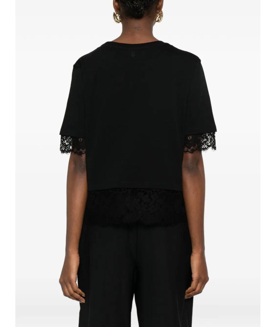 ALEXANDER MCQUEEN Черная хлопковая футболка, фото 3