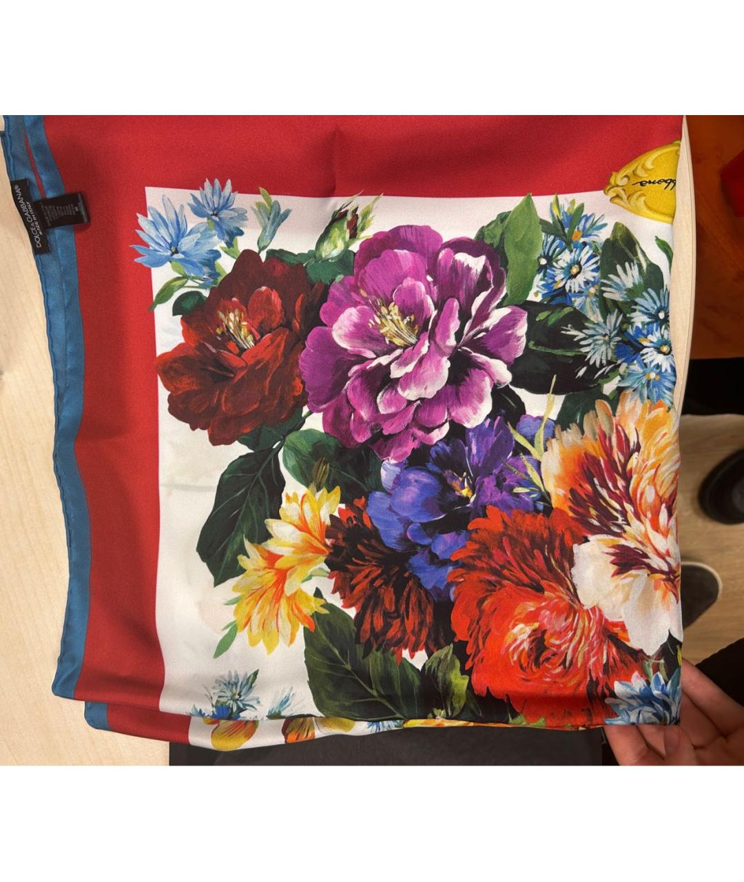 DOLCE&GABBANA Мульти шелковый платок, фото 2