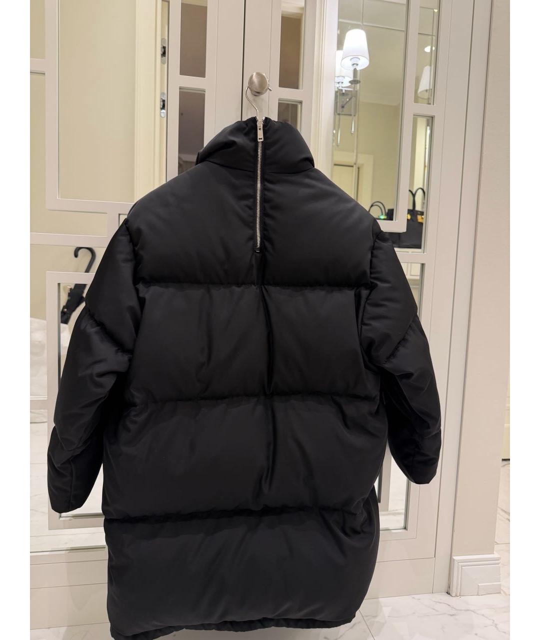 PRADA Черный полиамидовый пуховик, фото 4