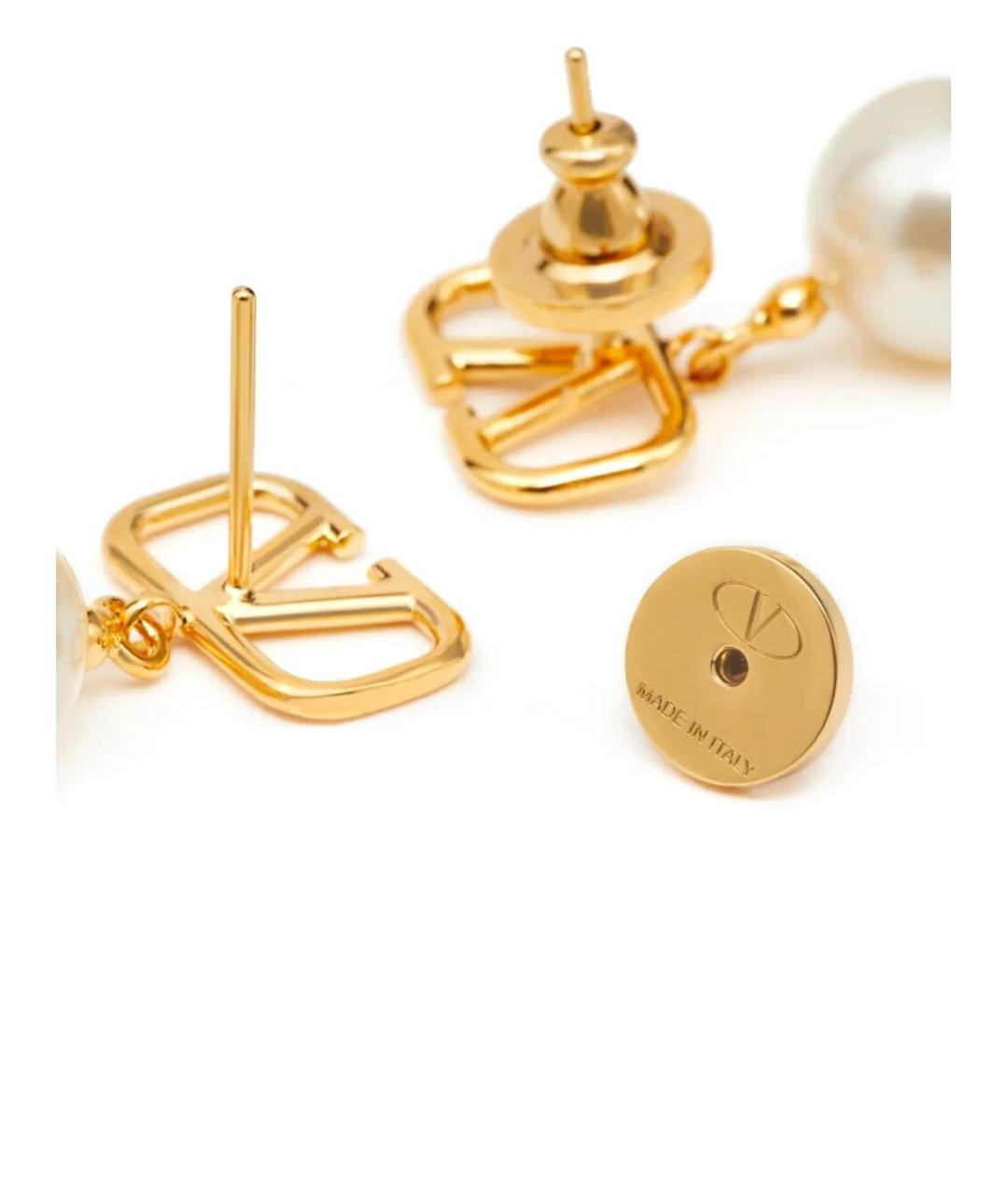 VALENTINO Золотые металлические серьги, фото 4